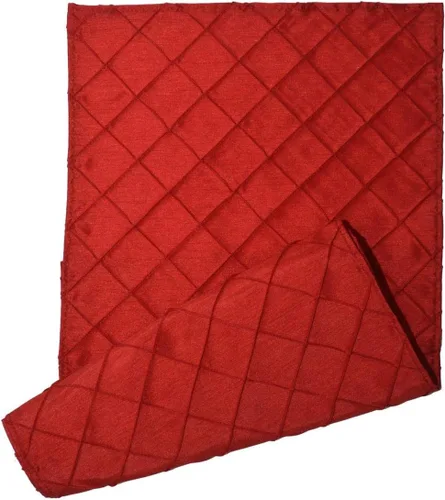 Vista 4 de 4 unidades, color rojo Shantung Cloth Servilletas