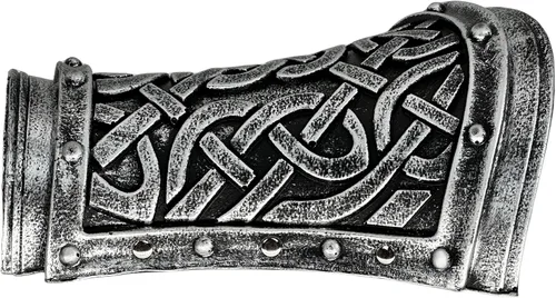 Vista 3 de LOOYAR Auténtica pulsera vikingo de espuma de poliuretano con hebilla, armadura de brazo, perfecta para Halloween, LARP, recreaciones históricas