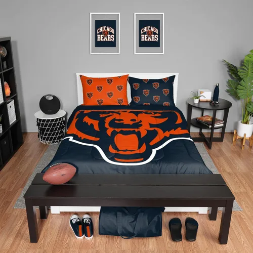 Vista 39 de FOCO Unisex-Adult NFL Team Logo Bed in a Bag Comforter Bedding 3-Piece Set