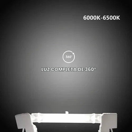 Vista 5 de R7s - Bombillas LED de 4.646 in, 20 W, luz LED COB de doble extremo, bombillas halógenas de 150 W, repuesto de bombilla halógena regulable, luz