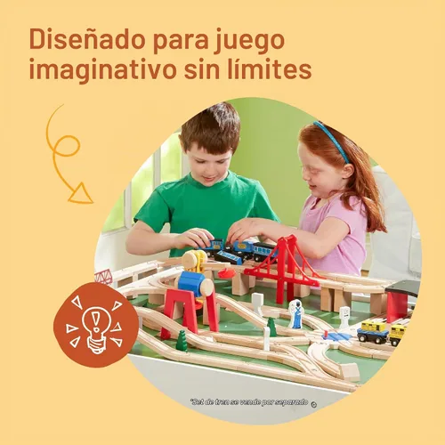 Vista 4 de Melissa & Doug Mesa de juego multiactividad de madera de lujo para sala