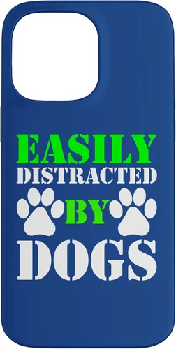 Vista 21 de Easily Distracted by Dogs for Puppy Dog Lover Funny Dog Paw Case for iPhone 16