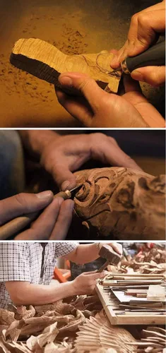 Vista 7 de Bastón de madera para caminar, muleta de moda para hombres y mujeres, bastón de madera con mango tallado, exquisitos bastones para tallar como