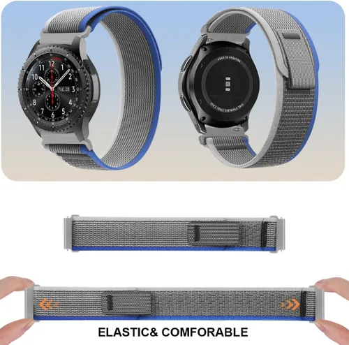 Vista 8 de MroTech Trail Loop de 0.866 pulgadas compatible con Samsung Galaxy Watch 3 1.772 in/Galaxy Watch 1.811 in/Gear S3 Frontier Band ajustable Pull Tab