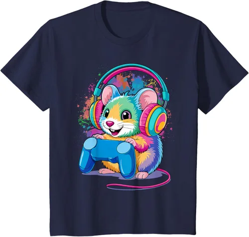 Vista 49 de Mouse Gaming Animal Video Games Funny T-Shirt