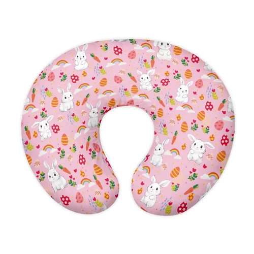 Vista 14 de Forchrinse Bee Daisy - Funda de almohada de lactancia elástica para bebé, fundas de lactancia extraíbles para almohada de lactancia, bonita funda