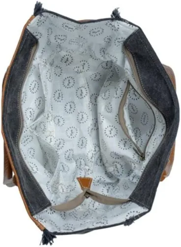 Vista 6 de Myra Bag Spotless S-3335 - Bolsa de lona y pelo, Multi