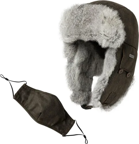 Vista 8 de Comhats Gran XL Trapper Trooper Caza Cálido Oído Solapa Rusia Ushanka Invierno Esquí Clima Frío Bombardero Sombreros para Hombres
