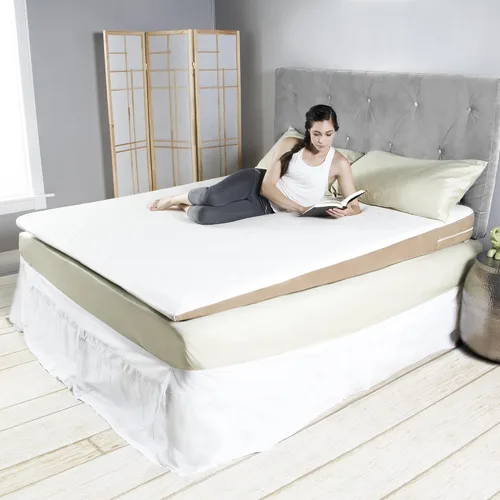 Vista 6 de Avana Almohada inclinada de espuma viscoelástica con cubierta de Tencel refrescante, tamaño queen