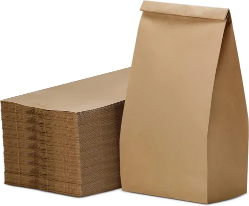 Vista 17 de Culinware Bolsas de papel kraft de 2 libras, bolsas de papel marrón duraderas para aperitivos, sándwich, pasteles, palomitas de maíz, comestibles