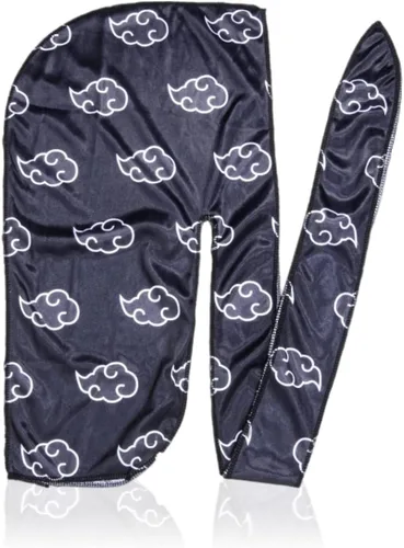 Vista 8 de Art Silky Durag con colas largas y anchas, durags de tela de seda suave satinada para mayor comodidad y compresión