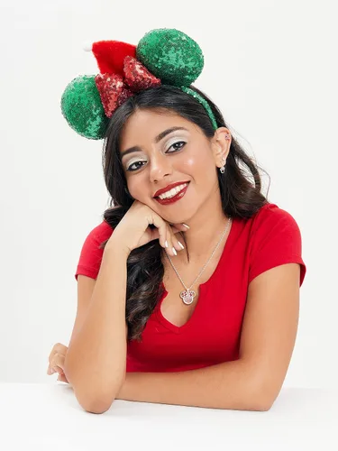 Vista 3 de Disney Orejas de Mickey Mouse y orejas de Minnie Mouse - Diademas de Disney - Orejas de ratón - Orejas de Minnie - Orejas de Disney