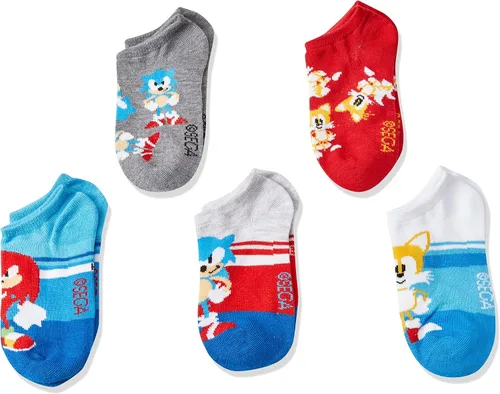 Vista 4 de Sonic The Hedgehog - Calcetines invisibles para niño (5 unidades)