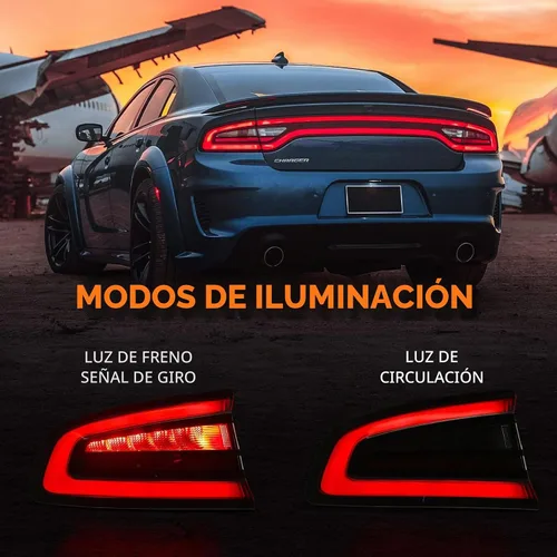 Vista 2 de FIONE - Conjunto de luz trasera para Dodge Charger 2015-2023, luz trasera Lado izquierdo del conductor