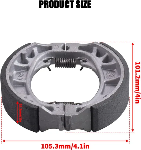 Vista 2 de Zapata de freno compatible con 6.5 Hp 196cc MB165 MB200 BT200X CT200U Motorsports Mini Bike CRF70 TaoTao GY6 49cc 50cc Scooter Ciclomotor ATV