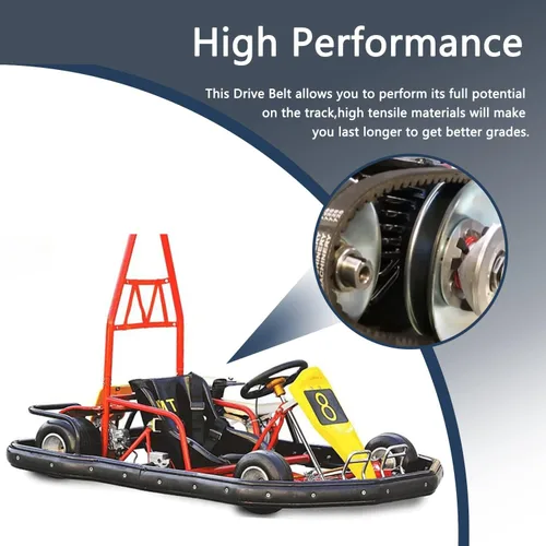 Vista 5 de 3 piezas de correas de transmisión GO Kart, piezas de Go Kart compatibles con convertidor de par serie 30, repuesto de embrague de correa