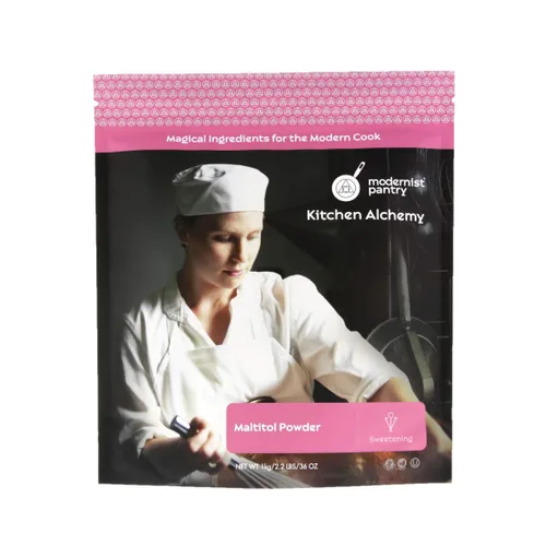 Vista 7 de Polvo puro de maltitol vegano sin gluten certificado Kosher OU - 200 g/7 oz.