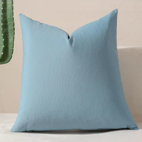 Vista 35 de vctops Fundas de almohada decorativas a cuadros azules de 12 x 20 pulgadas, funda de cojín lumbar de guingán para sofá, dormitorio
