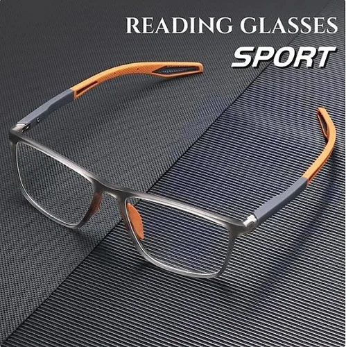 Vista 2 de Gafas de lectura, gafas presbípicas ultraligeras antiluz azul para hombre