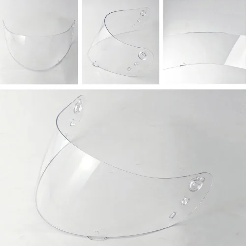 Vista 2 de IC-04 - Protectores de casco para ICON Airframe Pro, Airmada, Airform Cascos Visera Uv Cut Accesorios para casco (transparente)