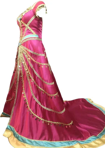 Vista 2 de Disfraz de jazmín de princesa para adultos, disfraz de cosplay