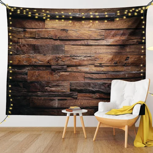 Vista 69 de Ambesonne Tapiz verde, fases lunares alrededor de un árbol de la vida, impresión de diseño bohemio de astrología nocturna, decoración de tela