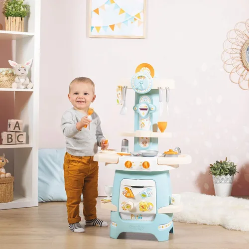 Vista 7 de Smoby 310717 Ptitoo - Cocina infantil con formas y sonido ajustables, 22 accesorios, óptima para edades tempranas, multicolor