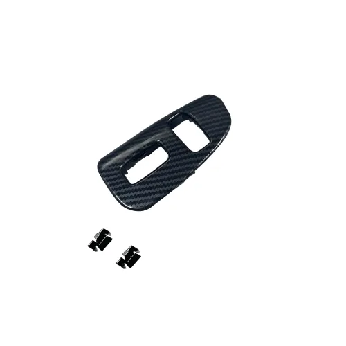 Vista 6 de 1 par de paneles de interruptor de ventana de fibra de carbono con clips compatibles con Chevy Camaro 1993-2002