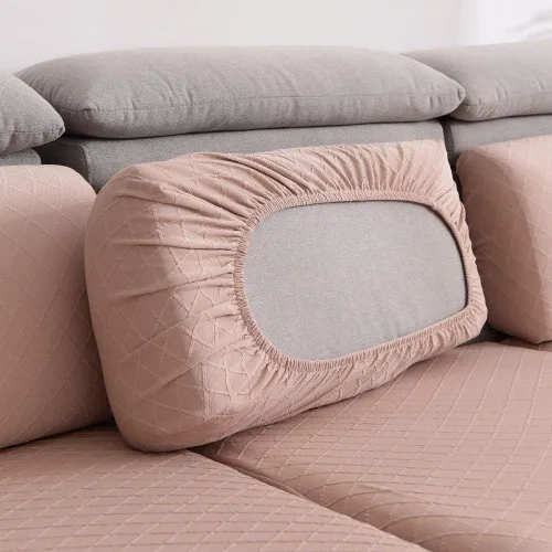 Vista 24 de Protege el cojín del sofá, funda de asiento de silla/sofá biplaza, protectores de cojín de alta elasticidad, poliéster y elastano, protege el cojín