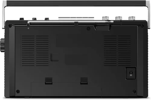 Vista 5 de Ion Audio 1980S-Style Portable Bluetooth Boombox Radio AM/FM Grabador de cassette Reproductor de cassette, medidores VU, grabación USB, altavoces