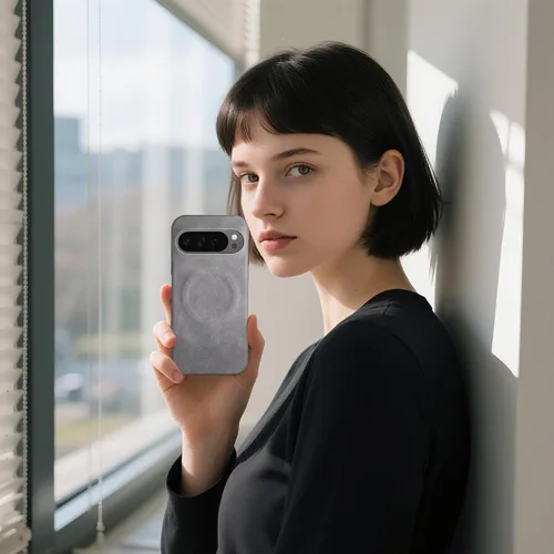 Vista 5 de Funda de teléfono para Google Pixel 9 Pro XL, [compatible con Magsafe] funda magnética protectora a prueba de golpes, soporte delgado y ligero