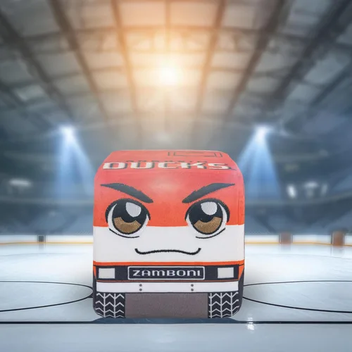 Vista 4 de Bleacher Creatures Anaheim Ducks Zamboni - Peluche Kuricha NHL de 8 pulgadas Anaheim Patos