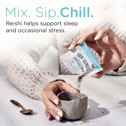 Vista 7 de Cuatro Sigmatic - Cacao de champiñones con Reishi y café instantáneo de hongos con melena de león y chaga