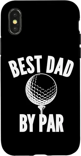 Vista 4 de iPhone 15 Best Dad by Par Golf Golfing Daddy Cute Funny Saying Case