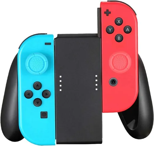 Vista 8 de Paquete de 3 agarres cómodos compatibles con Joy Con, kit de empuñaduras compatibles con interruptorcontrolador OLED con 4 tapas para el pulgar