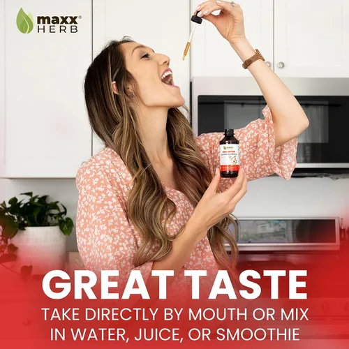 Vista 4 de Maxx Herb Extracto de Ashwagandha: la tintura líquida de máxima fuerza se absorbe mejor que las cápsulas o el polvo, para resistencia, memoria