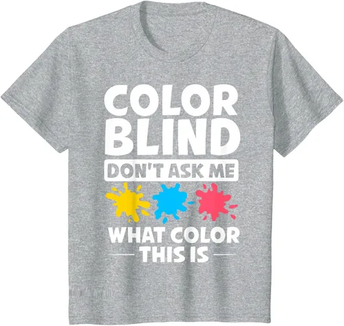 Vista 8 de Color Blind Camiseta Test Funny Glasses Visions, Negro
