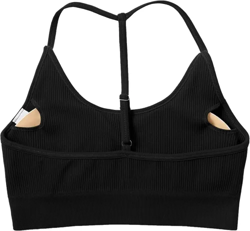 Vista 7 de OMKAGI Conjuntos de entrenamiento para mujer, sin costuras, brasier deportivo, levantamiento de glúteos, pantalones cortos de entrenamiento