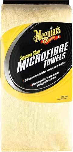 Vista 4 de Meguiar's Supreme Shine - Toallas de microfibra para autos, juego de toallas de microfibra absorbentes y ultra afelpadas para eliminar eficazmente