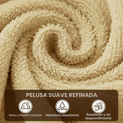 Vista 3 de Utopia Towels Juego de 12 paños de algodón – 100% algodón hilado en anillo, paños de franela de alta calidad, altamente absorbentes y suaves al
