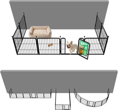 Vista 38 de FXW Rollick - Corralito para perros para patio, campamento con casa rodante, patentado, 24 pulgadas, 2 paneles Fácil instalación, resistente