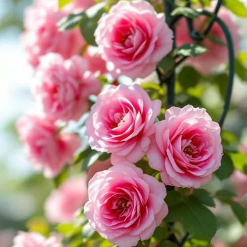 Vista 5 de Más de 500 rosas trepadoras perennes para plantar arbustos trepadores de vid fragante mariposa rara sin OMG semillas de flores de herencia
