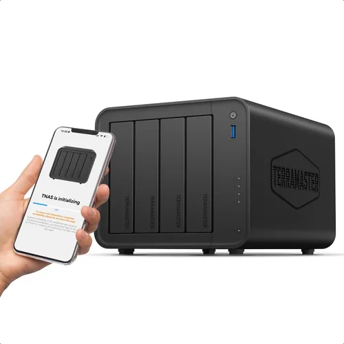 Vista 10 de TERRAMASTER Almacenamiento NAS de 2 bahías F2-425 - CPU Intel x86 Quad-Core, 4 GB de RAM, LAN de 2.5GbE, servidor multimedia de almacenamiento