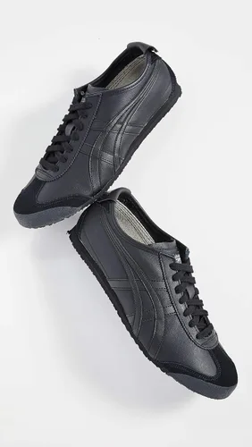 Vista 4 de Onitsuka Tiger Zapatillas de moda Mexico 66 para hombres, negro, 10 D(M) US
