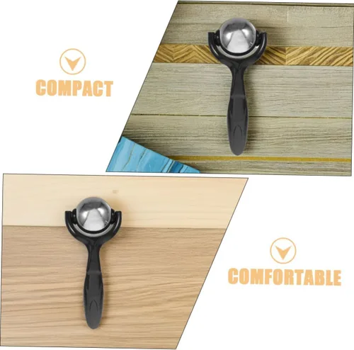 Vista 7 de 2 unidades de rodillo de masaje de mano de acero inoxidable con mango ergonómico para piernas, espalda, antebrazos, bolas de masaje muscular