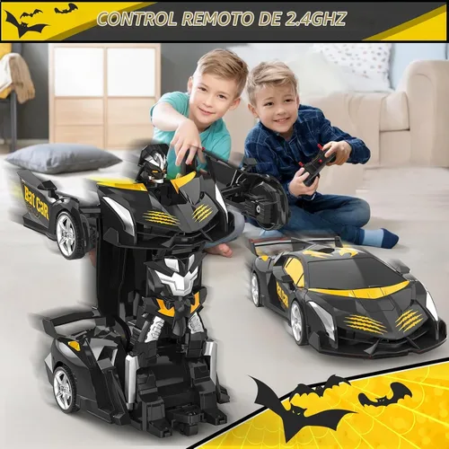 Vista 3 de BLUEJAY - Coches de control remoto transformables para niños de 3 a 12, 2.4 GHz Robot transformador a escala 1:18, deformación con un solo botón