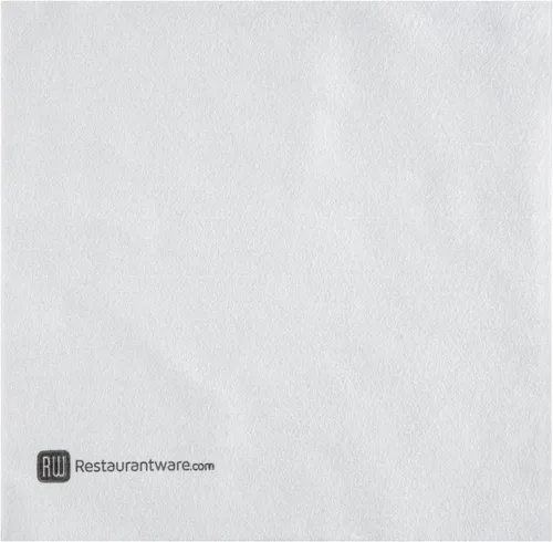 Vista 2 de Restaurantware Luxenap - Servilletas desechables de 15.8 x 15.8 pulgadas, 25 servilletas desechables con aire – Servilletas cuadradas de papel blanco