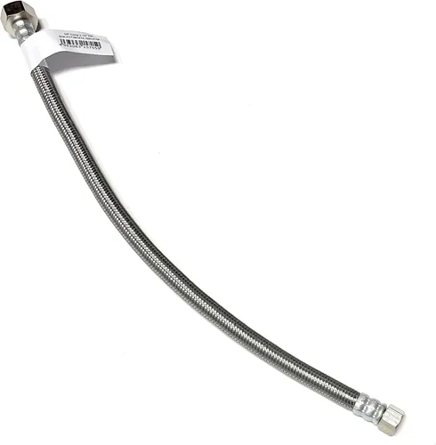 Vista 9 de Conector de línea de suministro de agua para grifo de acero inoxidable trenzado, línea de suministro para grifo - rosca de compresión hembra de 3/8
