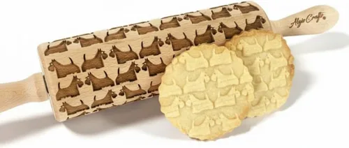 Vista 8 de MEOW CATS - Pin de rodillo de madera hecho a mano con regalo para amantes de los gatos