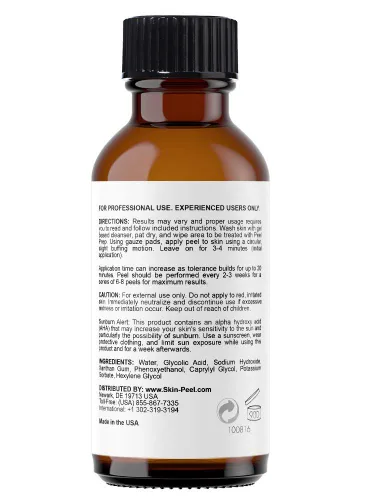 Vista 3 de MedPeel Kit de exfoliación esencial de hidroxiácido alfa y beta, 20% salicílico y 50% glicólico, incluye 2 exfoliaciones, preparación